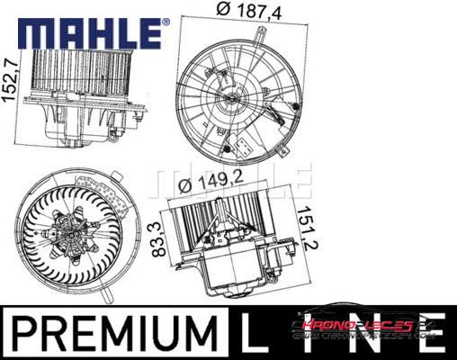 Achat de MAHLE AB 149 000P Pulseur d'air habitacle pas chères