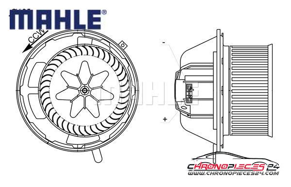 Achat de MAHLE AB 194 000S Pulseur d'air habitacle pas chères