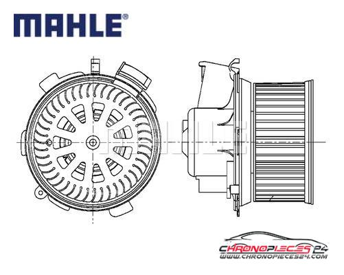 Achat de MAHLE AB 66 000P Pulseur d'air habitacle pas chères