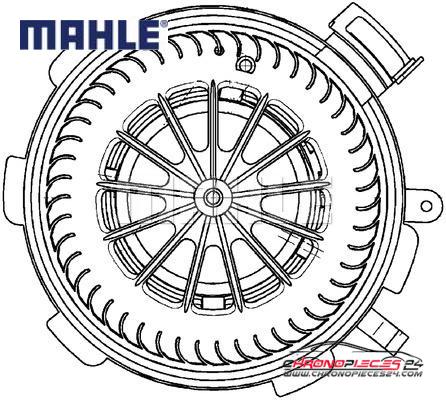 Achat de MAHLE AB 89 000P Pulseur d'air habitacle pas chères