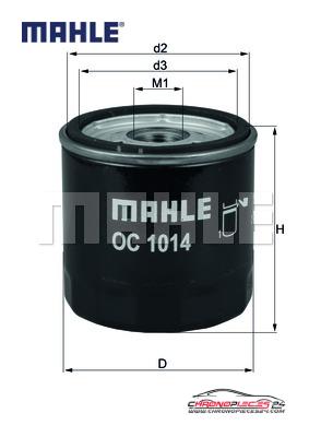 Achat de MAHLE OC 1014 Filtre à huile pas chères