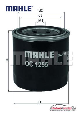 Achat de MAHLE OC 1255 Filtre à huile pas chères