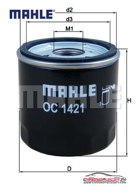 Achat de MAHLE OC 1421 Filtre à huile pas chères