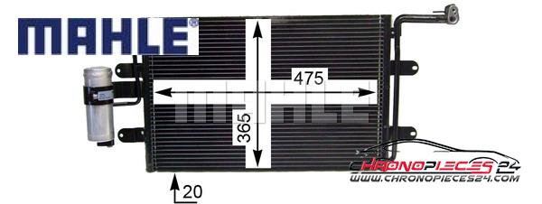 Achat de MAHLE AC 180 000P Condenseur, climatisation pas chères