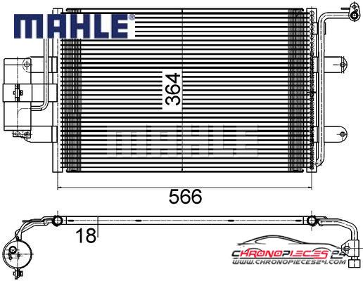 Achat de MAHLE AC 180 000S Condenseur, climatisation pas chères