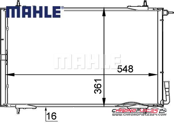 Achat de MAHLE AC 220 000P Condenseur, climatisation pas chères