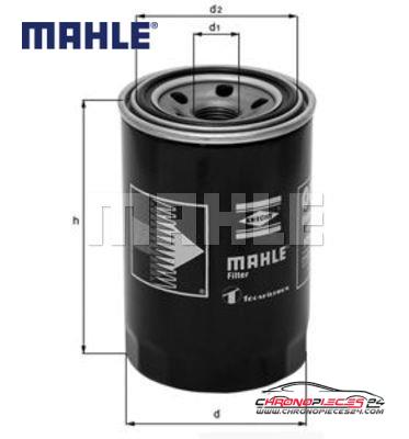 Achat de MAHLE OC 217/6 Filtre à huile pas chères