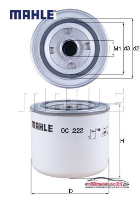 Achat de MAHLE OC 222 Filtre à huile pas chères