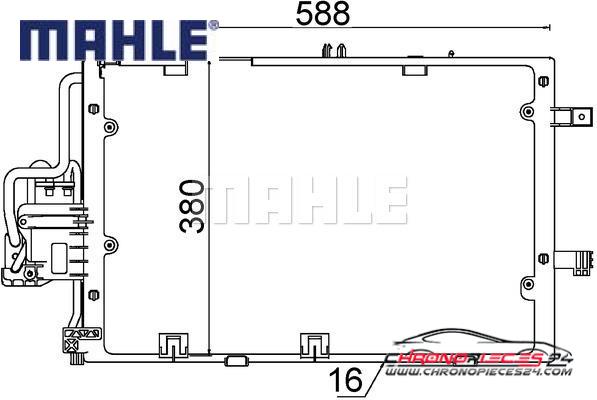 Achat de MAHLE AC 308 000S Condenseur, climatisation pas chères