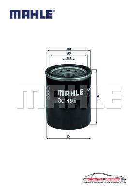 Achat de MAHLE OC 495 Filtre à huile pas chères