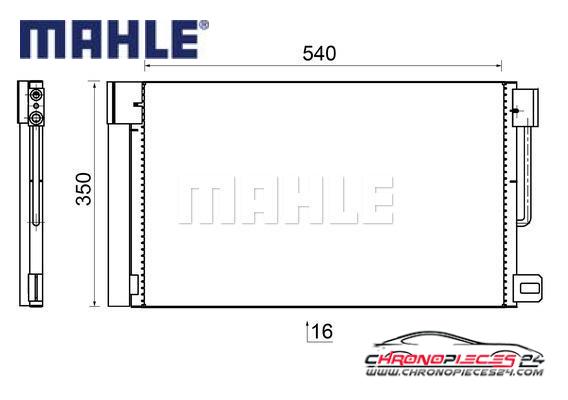 Achat de MAHLE AC 367 000S Condenseur, climatisation pas chères