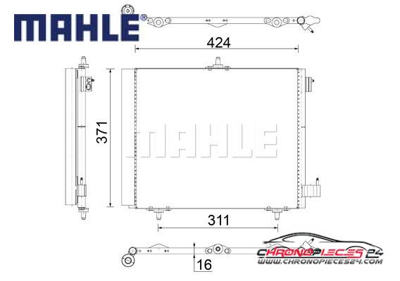 Achat de MAHLE AC 460 000S Condenseur, climatisation pas chères