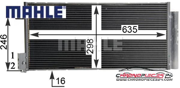 Achat de MAHLE AC 505 001S Condenseur, climatisation pas chères