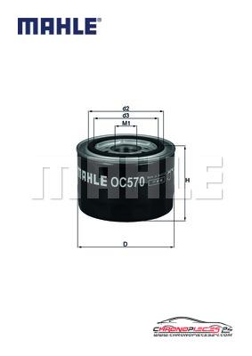 Achat de MAHLE OC 570 Filtre à huile pas chères