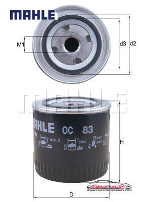 Achat de MAHLE OC 83 Filtre à huile pas chères