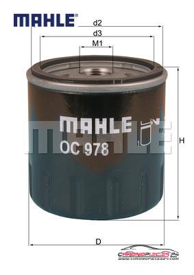 Achat de MAHLE OC 978 Filtre à huile pas chères