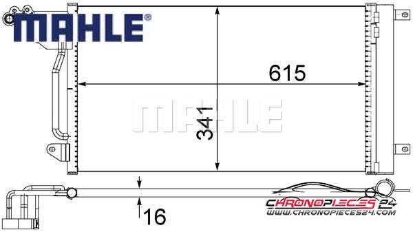 Achat de MAHLE AC 566 000S Condenseur, climatisation pas chères