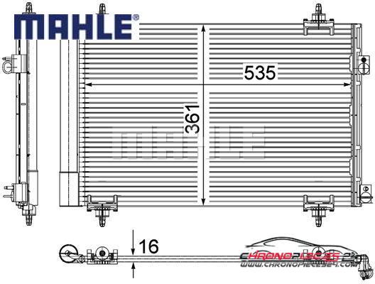 Achat de MAHLE AC 587 000P Condenseur, climatisation pas chères