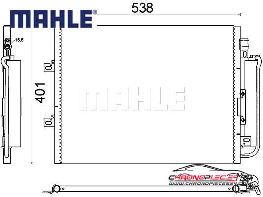 Achat de MAHLE AC 641 000S Condenseur, climatisation pas chères