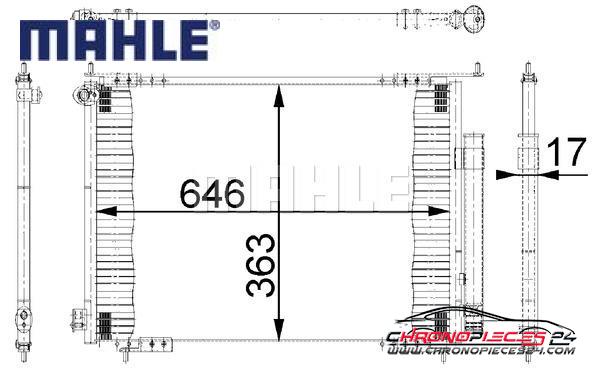 Achat de MAHLE AC 678 000S Condenseur, climatisation pas chères