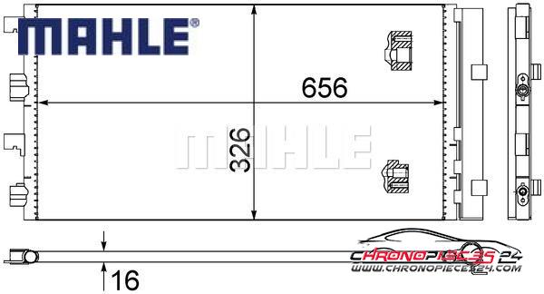 Achat de MAHLE AC 724 000S Condenseur, climatisation pas chères