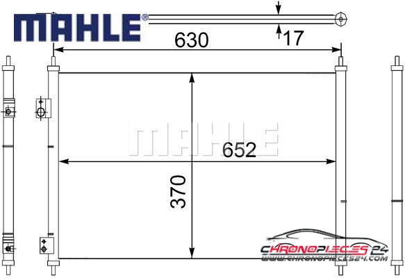 Achat de MAHLE AC 755 000S Condenseur, climatisation pas chères