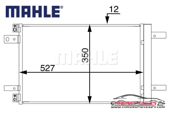 Achat de MAHLE AC 886 000S Condenseur, climatisation pas chères