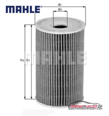 Achat de MAHLE OX 203D Filtre à huile pas chères