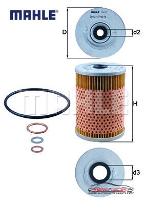 Achat de MAHLE OX 32D Filtre à huile pas chères