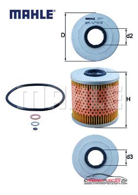 Achat de MAHLE OX 91D Filtre à huile pas chères