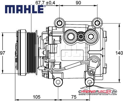 Achat de MAHLE ACP 1113 000P Compresseur, climatisation pas chères