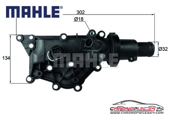 Achat de MAHLE TH 60 89 Thermostat d'eau pas chères