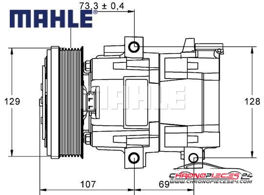 Achat de MAHLE ACP 855 000P Compresseur, climatisation pas chères