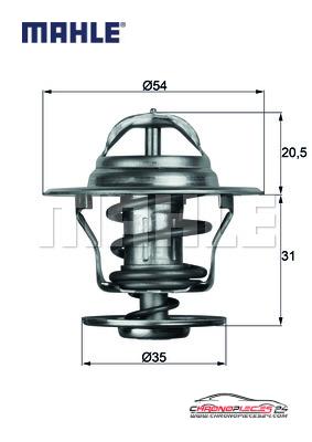 Achat de MAHLE TX 13 87D Thermostat d'eau pas chères