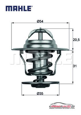 Achat de MAHLE TX 15 84D Thermostat d'eau pas chères