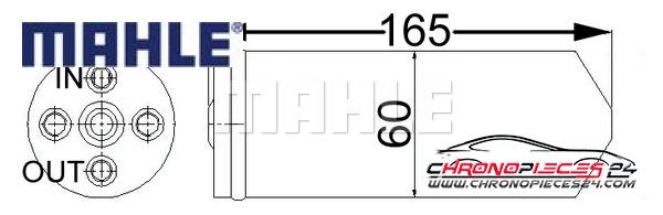 Achat de MAHLE AD 61 000S Filtre déshydratant, climatisation pas chères