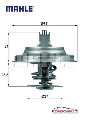 Achat de MAHLE TX 25 71D Thermostat d'eau pas chères