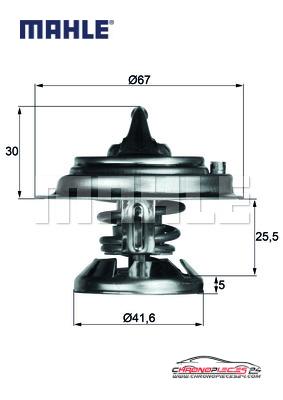 Achat de MAHLE TX 29 85D Thermostat d'eau pas chères