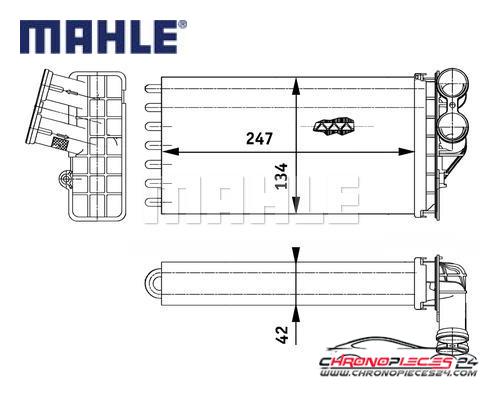 Achat de MAHLE AH 82 000P Système de chauffage pas chères