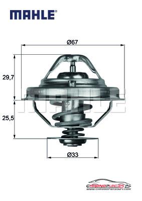 Achat de MAHLE TX 38 80D Thermostat d'eau pas chères