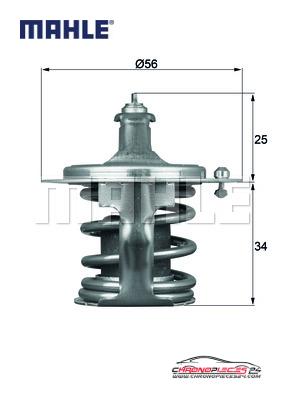 Achat de MAHLE TX 79 78D Thermostat d'eau pas chères