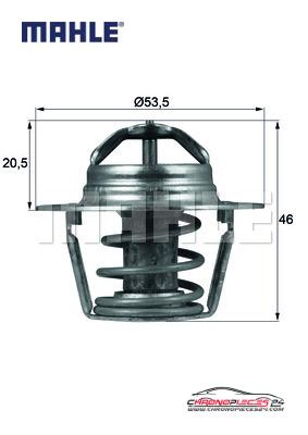 Achat de MAHLE TX 91 89D Thermostat d'eau pas chères