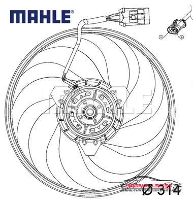 Achat de MAHLE CFF 118 000P Ventilateur, refroidissement du moteur pas chères