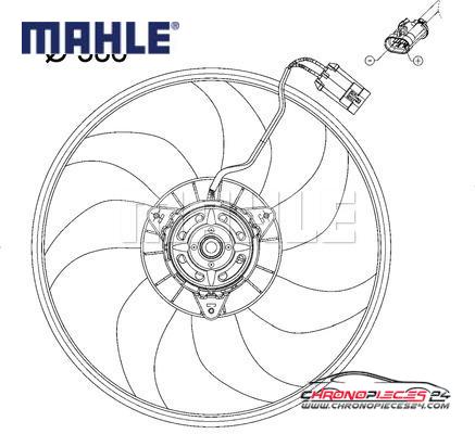 Achat de MAHLE CFF 119 000P Ventilateur, refroidissement du moteur pas chères