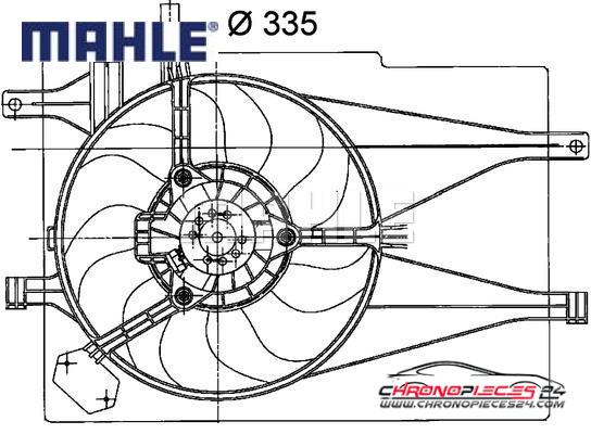 Achat de MAHLE CFF 203 000P Ventilateur, refroidissement du moteur pas chères