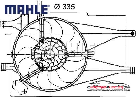 Achat de MAHLE CFF 204 000P Ventilateur, refroidissement du moteur pas chères