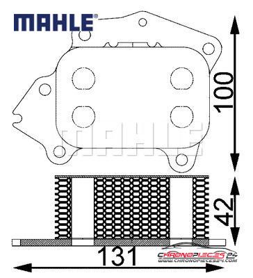 Achat de MAHLE CLC 194 000S Radiateur d'huile pas chères