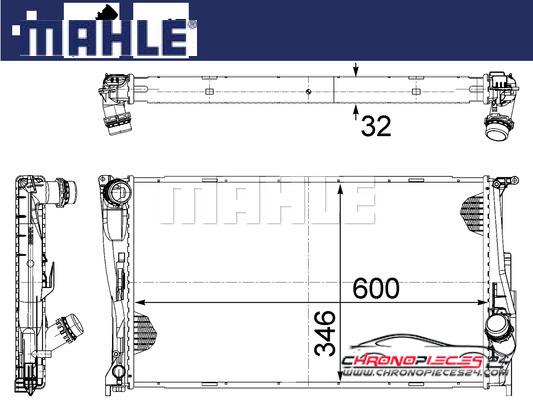 Achat de MAHLE CR 1084 000S Radiateur, refroidissement du moteur pas chères