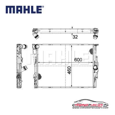 Achat de MAHLE CR 1087 000P Radiateur, refroidissement du moteur pas chères