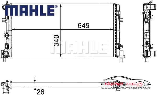 Achat de MAHLE CR 1096 000P Radiateur, refroidissement du moteur pas chères